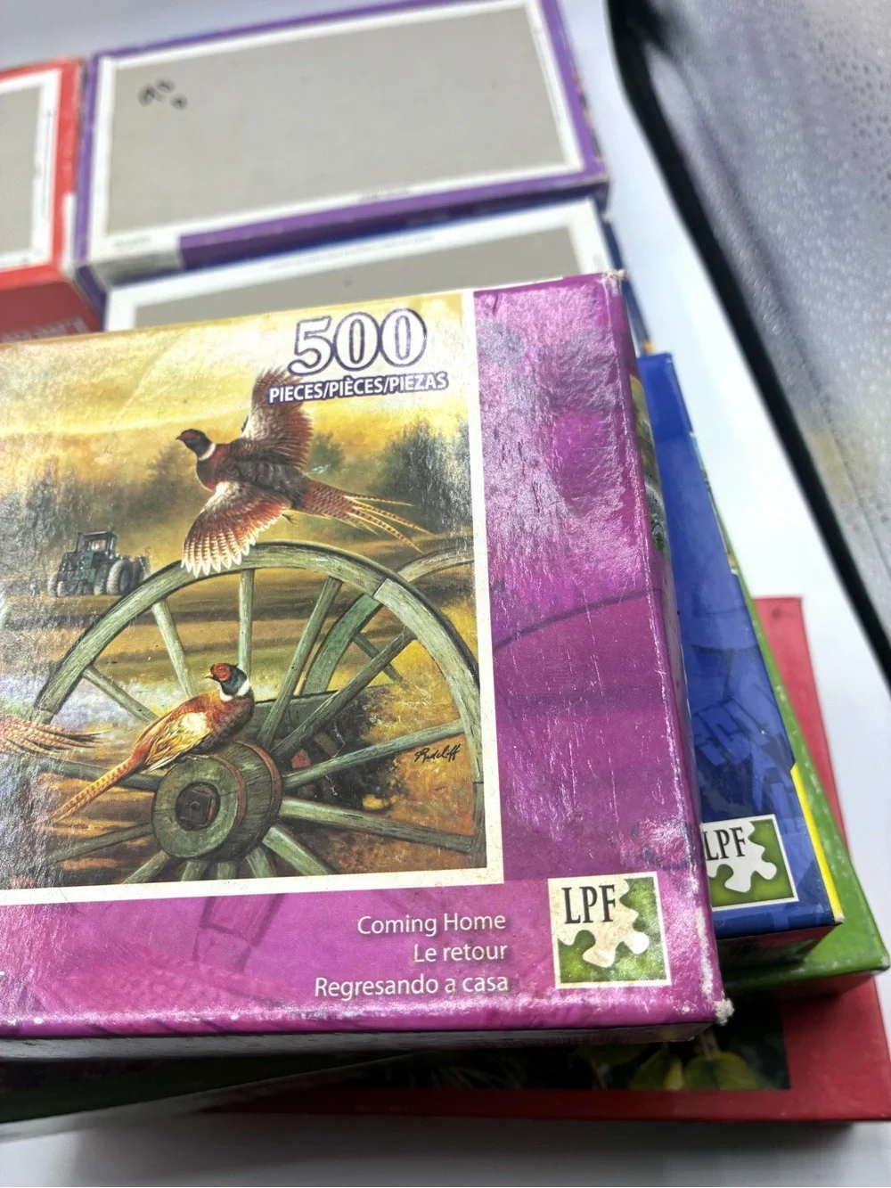 Lot of 7 Sealed 500 504 Piece Jigsaw Puzzles Encore Puzzlebug Artbox